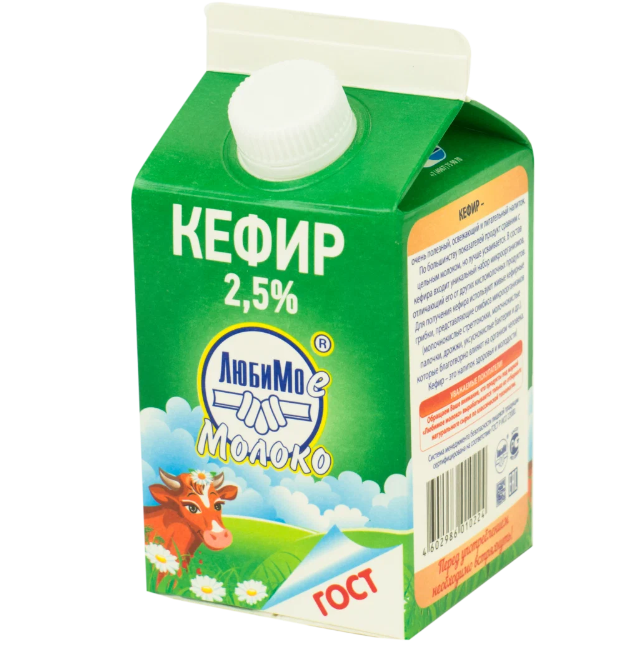 

Кефир Любимое молоко 2.5%