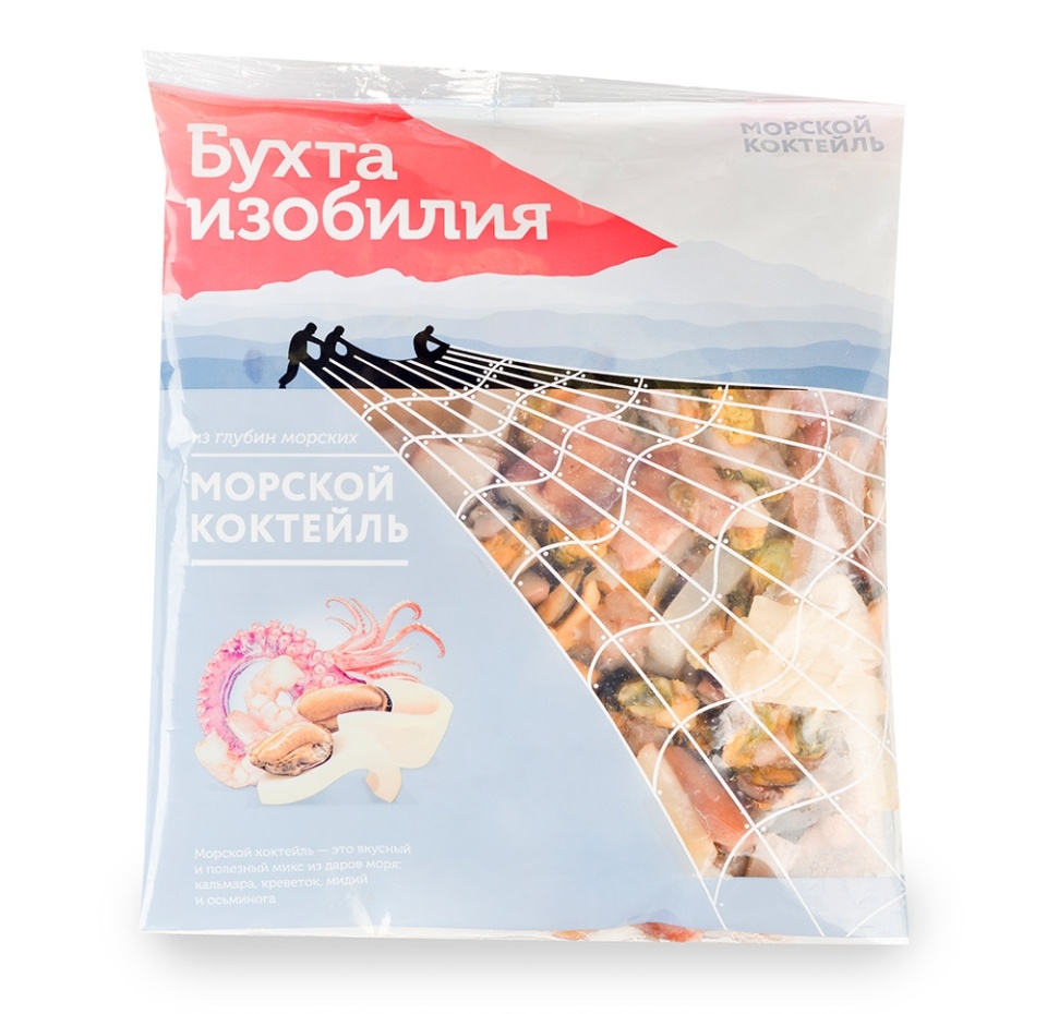 

Морской коктейль Бухта Изобилия свежемороженый 430 г