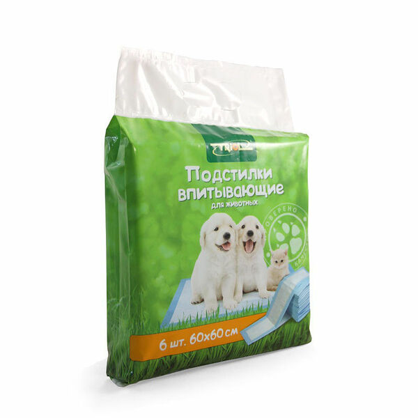 Подстилки Triol впитывающие для туалета 600х600 мм