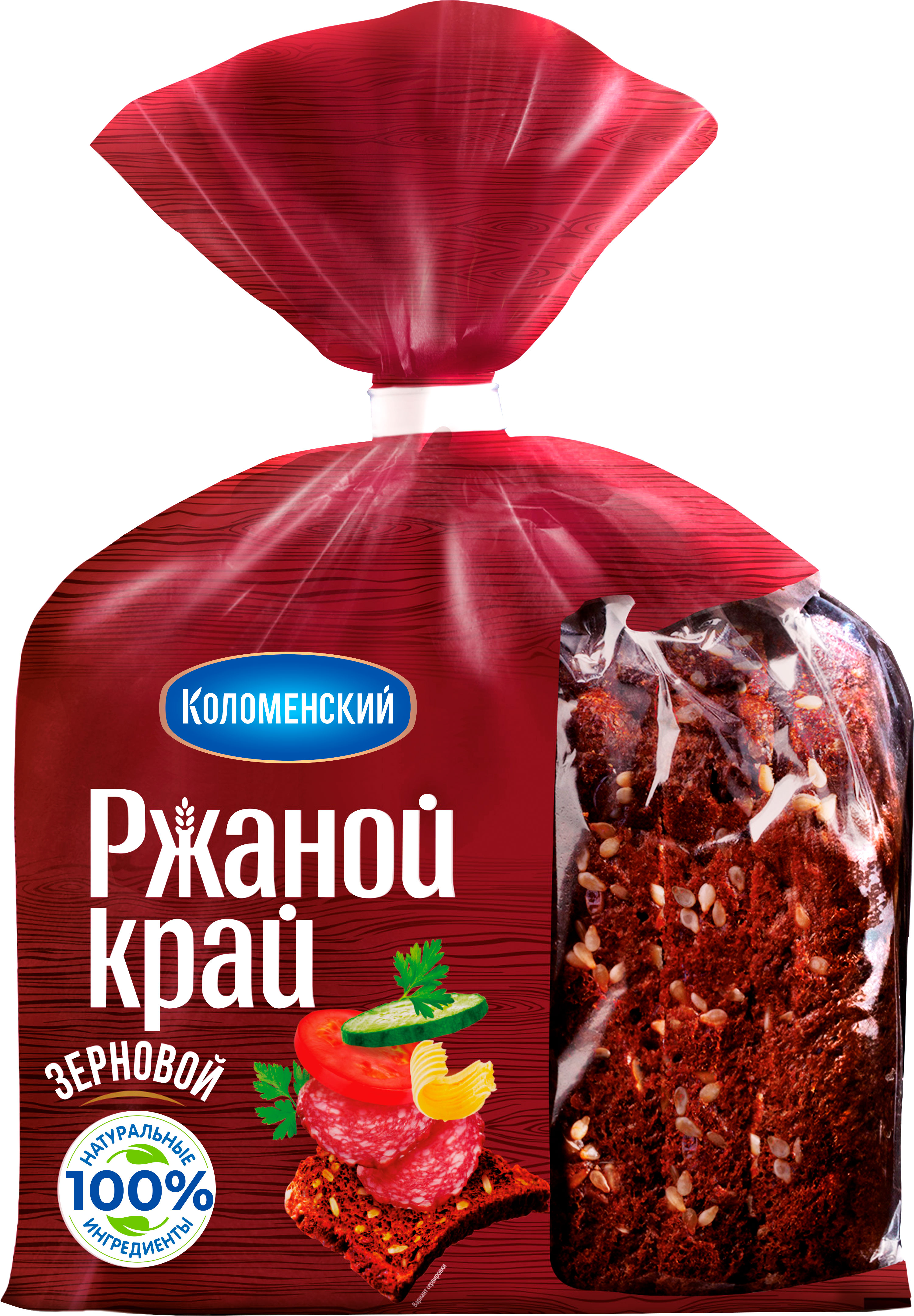 

Хлеб Ржаной Край Зерновой нарезка