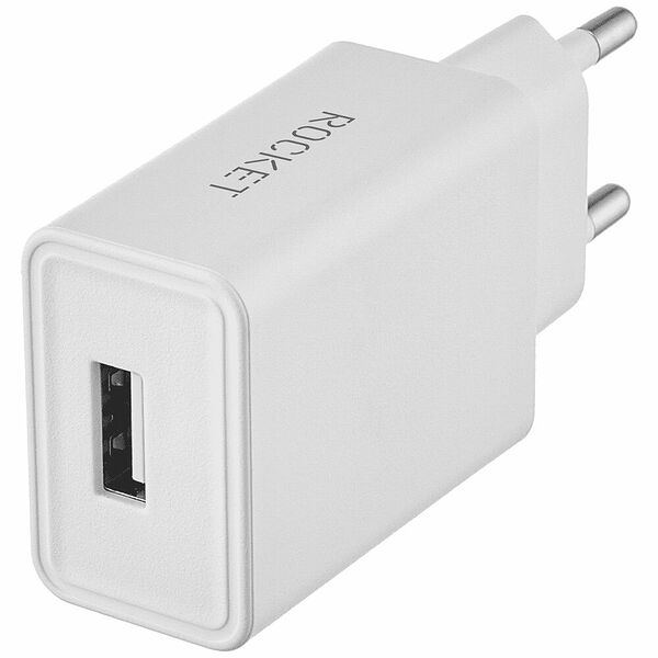 Зарядное устройство Rocket 10.5W, USB-A+кабель Micro-USB Base Combo (RWCC501WH10AM-A) белый