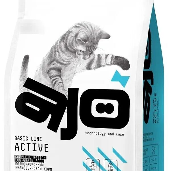 Сухой корм AJO Cat Аctive Курица/Индейка/Рис для кошек