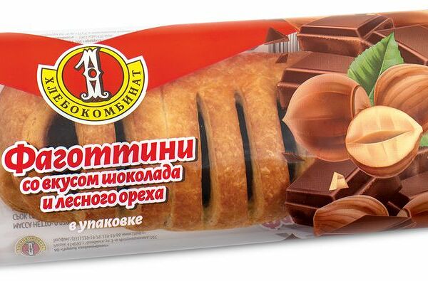 Фаготтини Первый Хлебокомбинат Шоколад-лесной орех 70 г