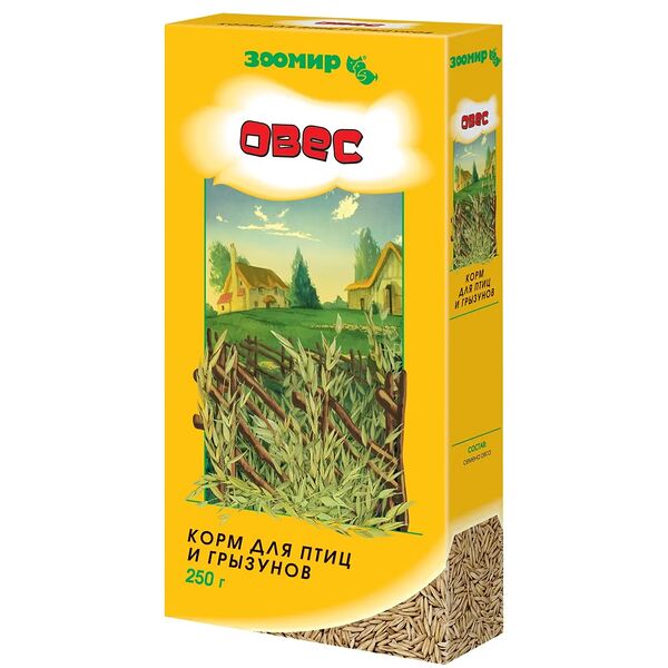 Зоомир Овес корм для птиц и грызунов Овес 250 г