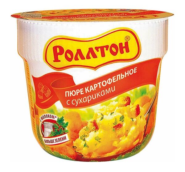 Пюре картофельное Роллтон с сухариками 40г