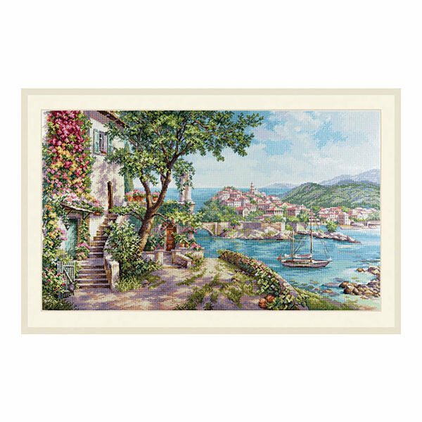 3-32 Набор для вышивания АЛИСА 'Лазурный берег '55*33см