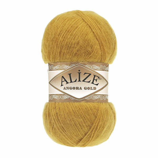 Пряжа ALIZE 'Angora Gold' 100гр. 550м (80%акр, 20%шерсть) ТУ(02 шафран)