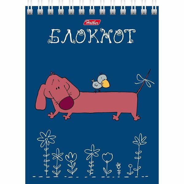 Блокнот на гребне А6, 40 листов ТМ Hatber (Хатбер)