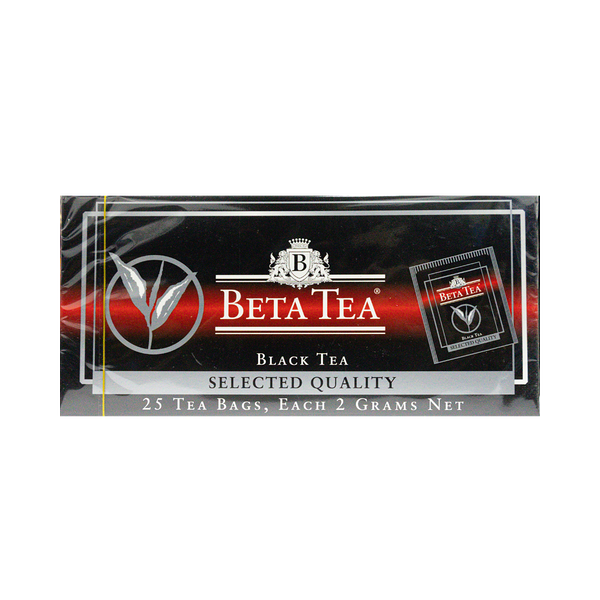 Чай Beta S.Q пакетированный черный 25 шт
