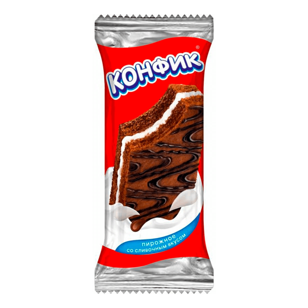 Пирожное Confestory Конфик с какао и сливочным вкусом 30 г
