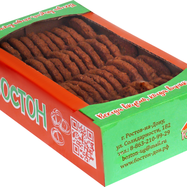 Печенье сдобное БОСТОН Бостонское с цукатами