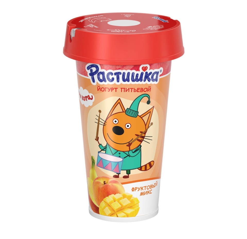 

Йогурт питьевой Растишка манго, банан, персик 2.8% без змж 190 г