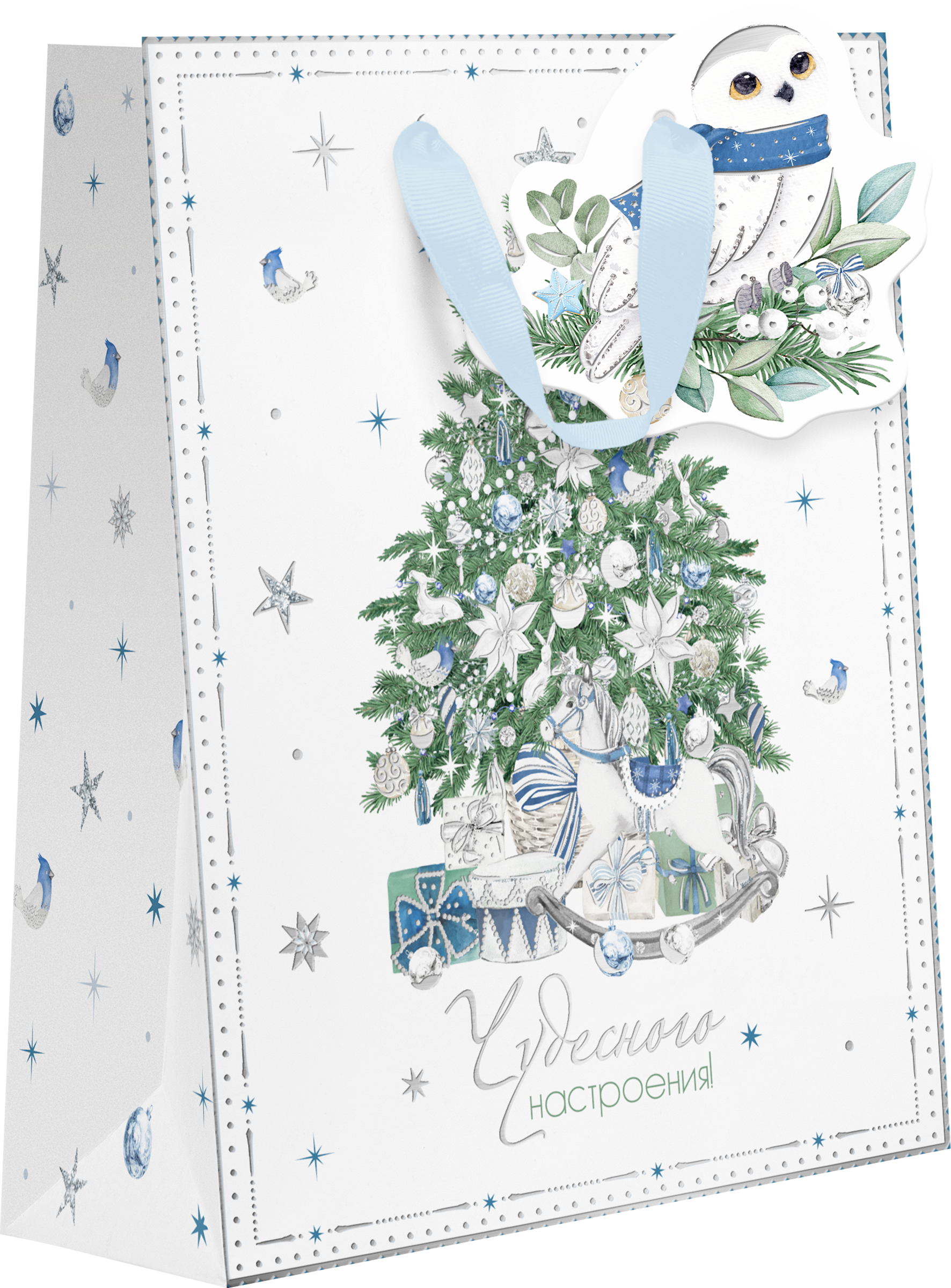 

Пакет подарочный Пакетико премиум Ма Морозная сказка 22.7*18*10 см в ассортименте