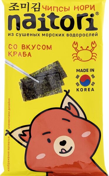 Чипсы Naitori Нори с крабом 3г