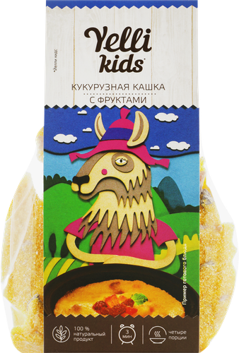 

Кукурузная каша Yelli Kids с фруктами, 120 г