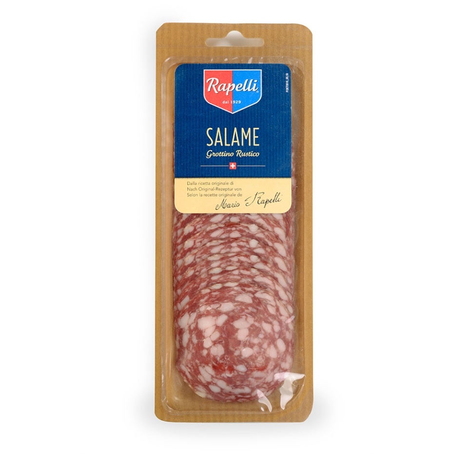 

Колбаса «Салями Гроттино Рустико», Rapelli, 80 г, нарезка, Швейцария