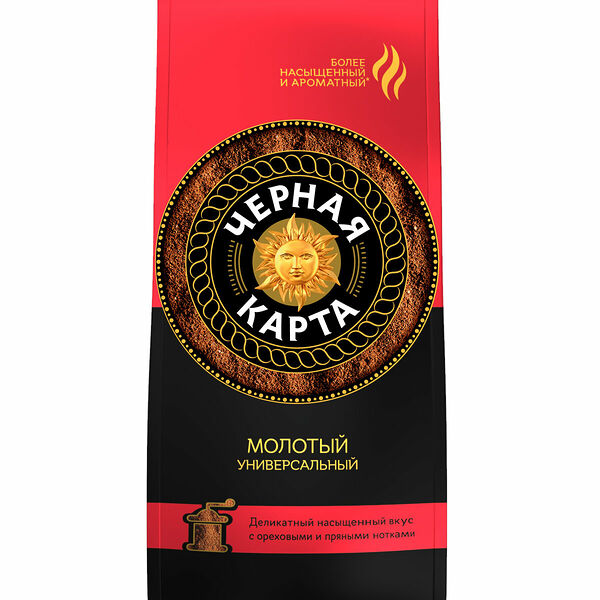 Кофе молотый жареный ТМ Черная карта 250г