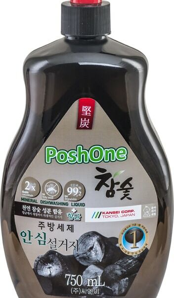 Средство для мытья посуды Posh One с древесным углем 750мл