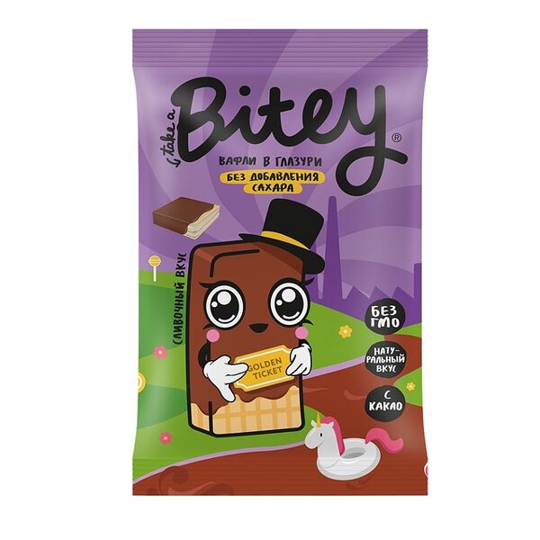 Вафли в глазури `TAKE A BITEY` со сливочным вкусом 35 г