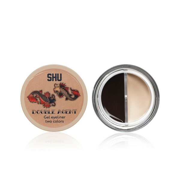 Подводка для глаз Shu Double agent гелевая двухцветная тон 12 бежевый и коричневый