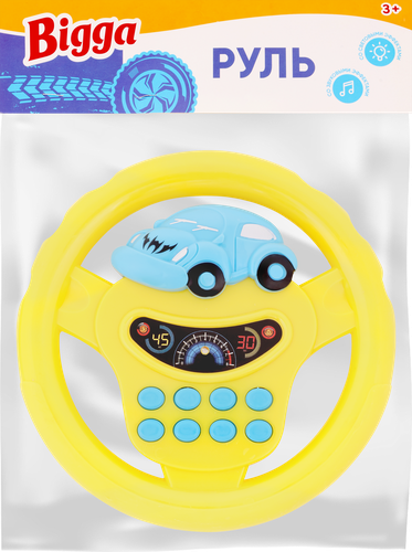 

Игрушка BIGGA Руль со световыми и звуковыми эффектами, в ассортименте