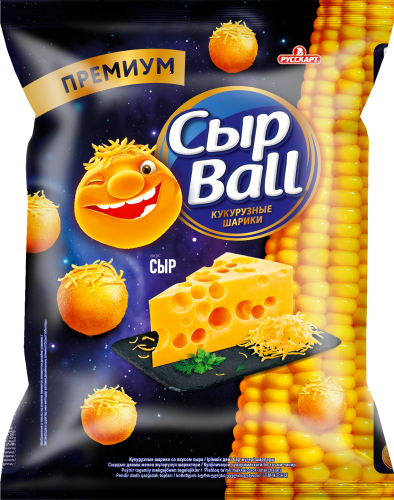 

Шарики кукурузные Сыр Ball со вкусом сыра, премиум 140 г