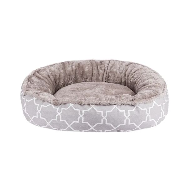 Лежак круглый Rurri для кошек и собак мелких и средних пород, 50 см, серый