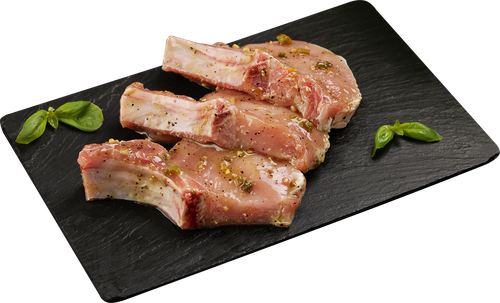 

Стейк из свиной корейки ЛЕНТА FRESH на кости в маринаде халапеньо