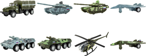 

Игрушка Kiddie Drive Военная техника инерционная 8 см 1 шт. в ассортименте