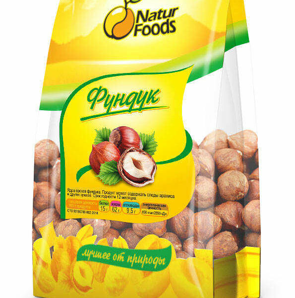 Фундук жареный ТМ NaturFoods (НатурФудс) 180 г
