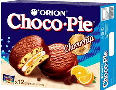 Мучное кондитер изделие с кусоч шоколада в глазур Choco Pie Chocochip Чоко Пай Чокочип 12шт по 30г