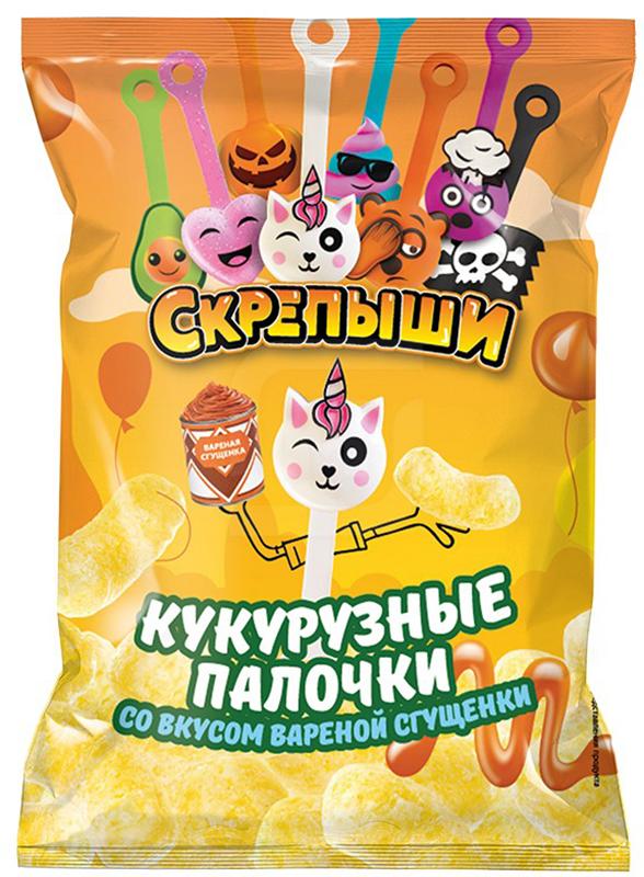 

Кукурузные палочки Скрепыши с вареной сгущенкой