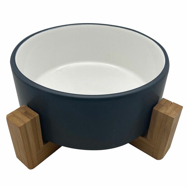 Миска для животных FOXIE Bamboo Bowl белая керамическая 16х16х6,5см