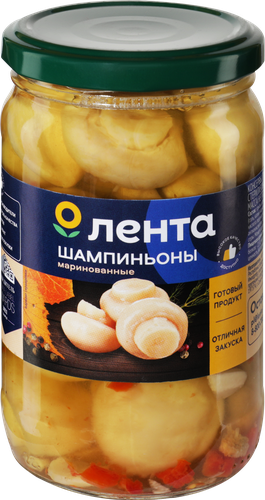 

Шампиньоны маринованные Лента, 350мл