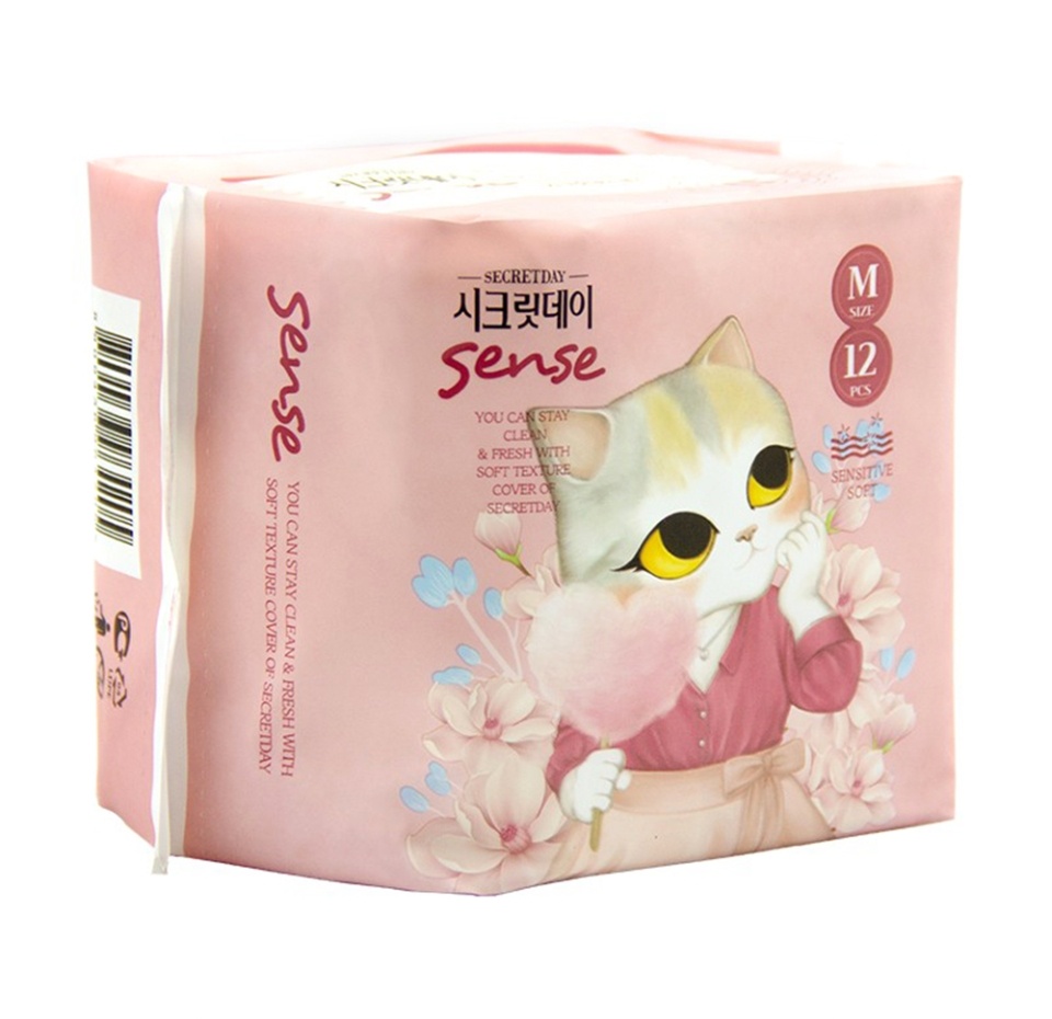 

Прокладки гигиенические Secret Day Sense Medium, 12 шт