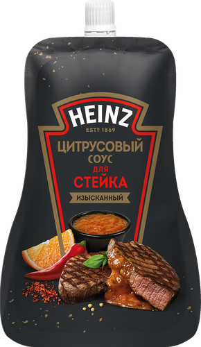 

Соус Heinz Цитрусовый для стейка, дой-пак, 200 г