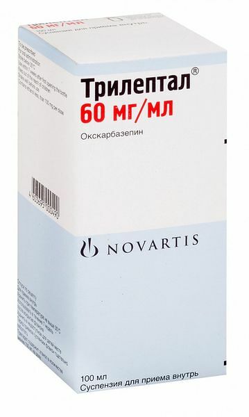 Трилептал суспензия для приема внутрь 60 мг/мл флакон 100 мл