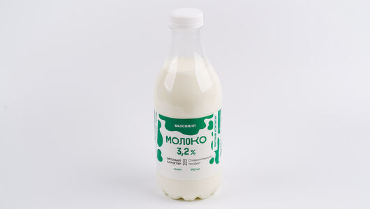 Молоко 3,2% в бутылке