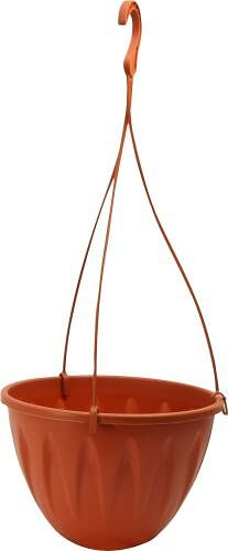 Кашпо подвесное с поддоном Idea Алиция d=25 см, цвет в ассортименте, арт. М 3116