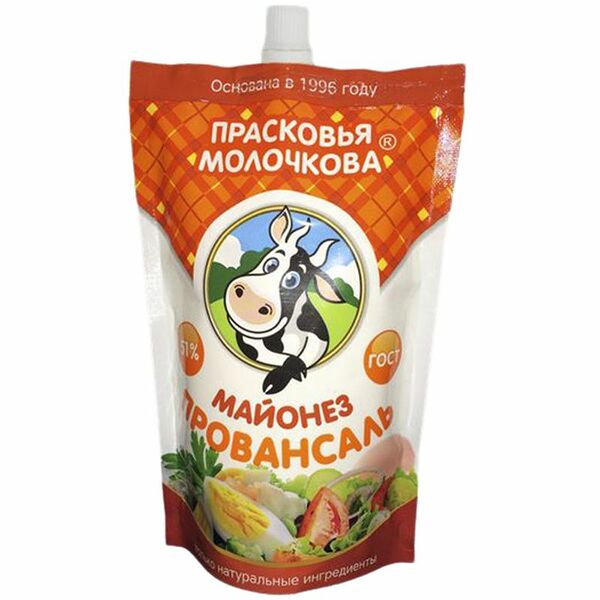 Майонез Прасковья Молочкова Провансаль 51%, 350г