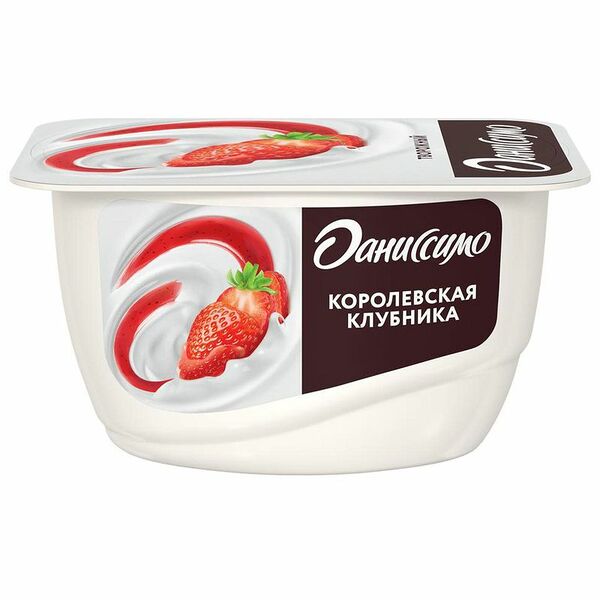Продукт творожный Даниссимо королевская клубника 5.6%, 130г