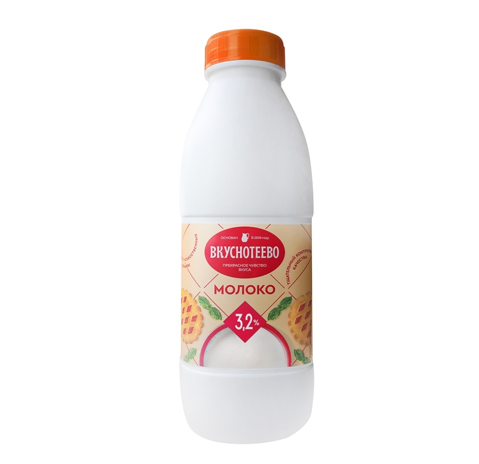 

Молоко ультрапастеризованное Вкуснотеево 3,2%, 900 г