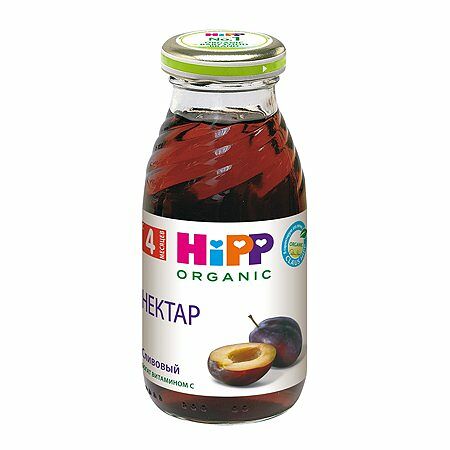 Нектар сливовый для детей с 4 месяцев, HiPP