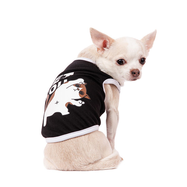 Футболка для собак Petmax S черный (унисекс)