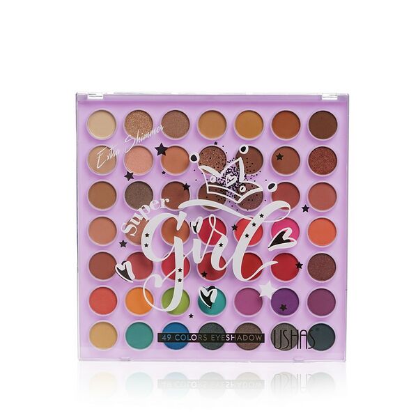 Палетка теней для век USHAS Super Girl 49 цветов