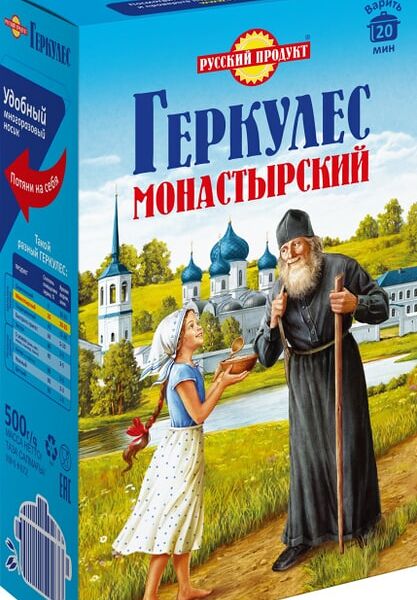 Хлопья Русский Продукт Геркулес Монастырский овсяные 500г