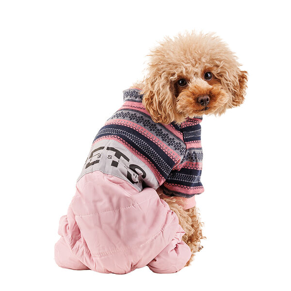 Комбинезон Petmax для собак с узором XL розовый (девочка)