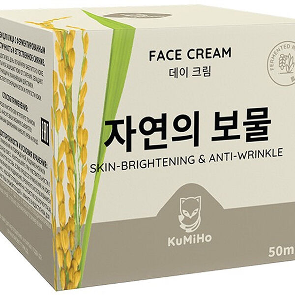 Дневной крем для лица Kumiho питательный с ферментированным рисом 50 мл