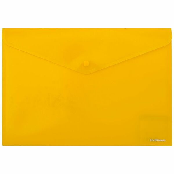 Папка-конверт A4 ErichKrause Frizzy VIVID с кнопкой, в ассортименте