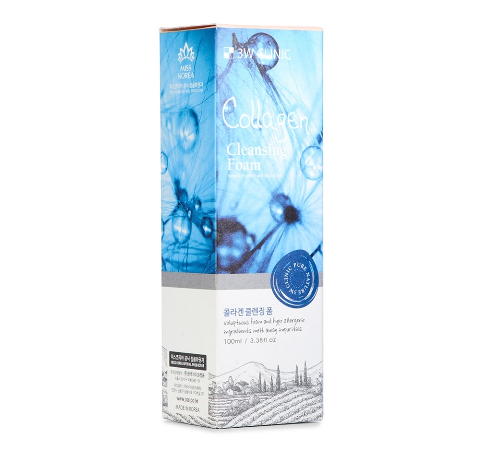 

Пенка для лица 3W CLINIC Foam Cleansing коллаген XAI KOREA COSMETICS Co., Ltd